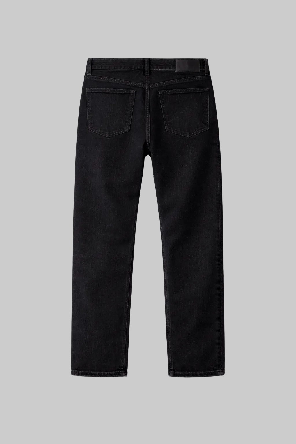 Mens essential Black Denim Jeans – Refined Straight Fit