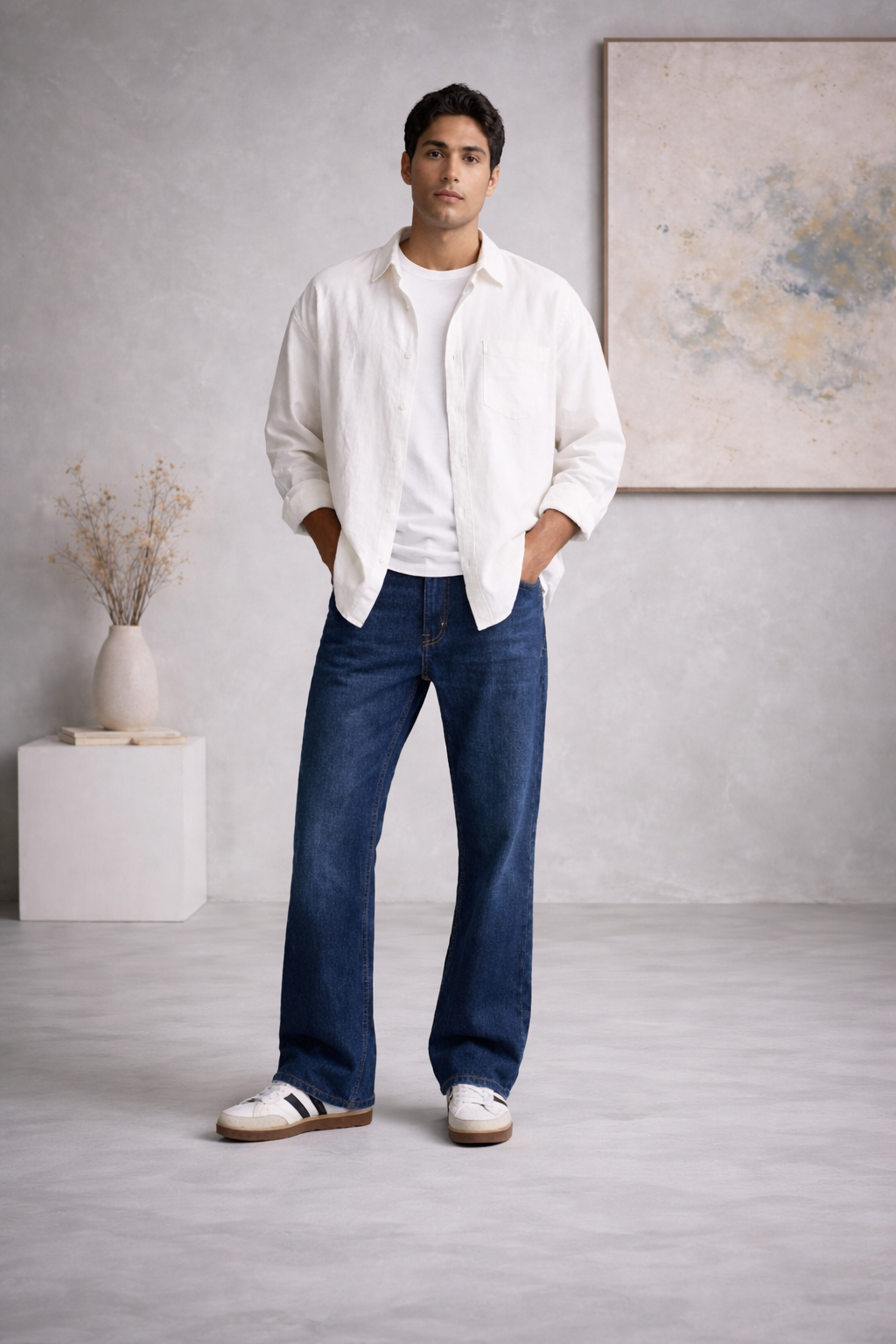 Men's premium Bootcut Jeans — Structured 100% Denim
