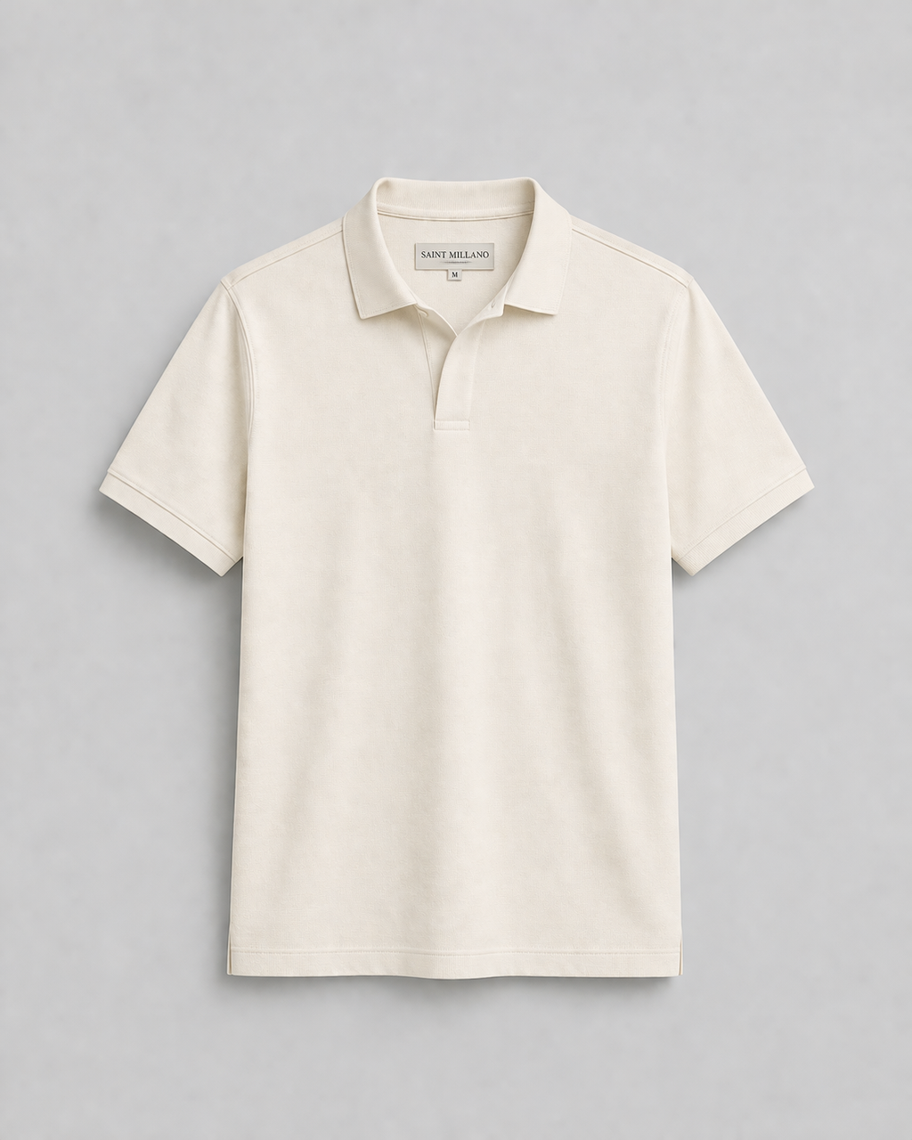 Men's premium classic off-white polo T-shirt