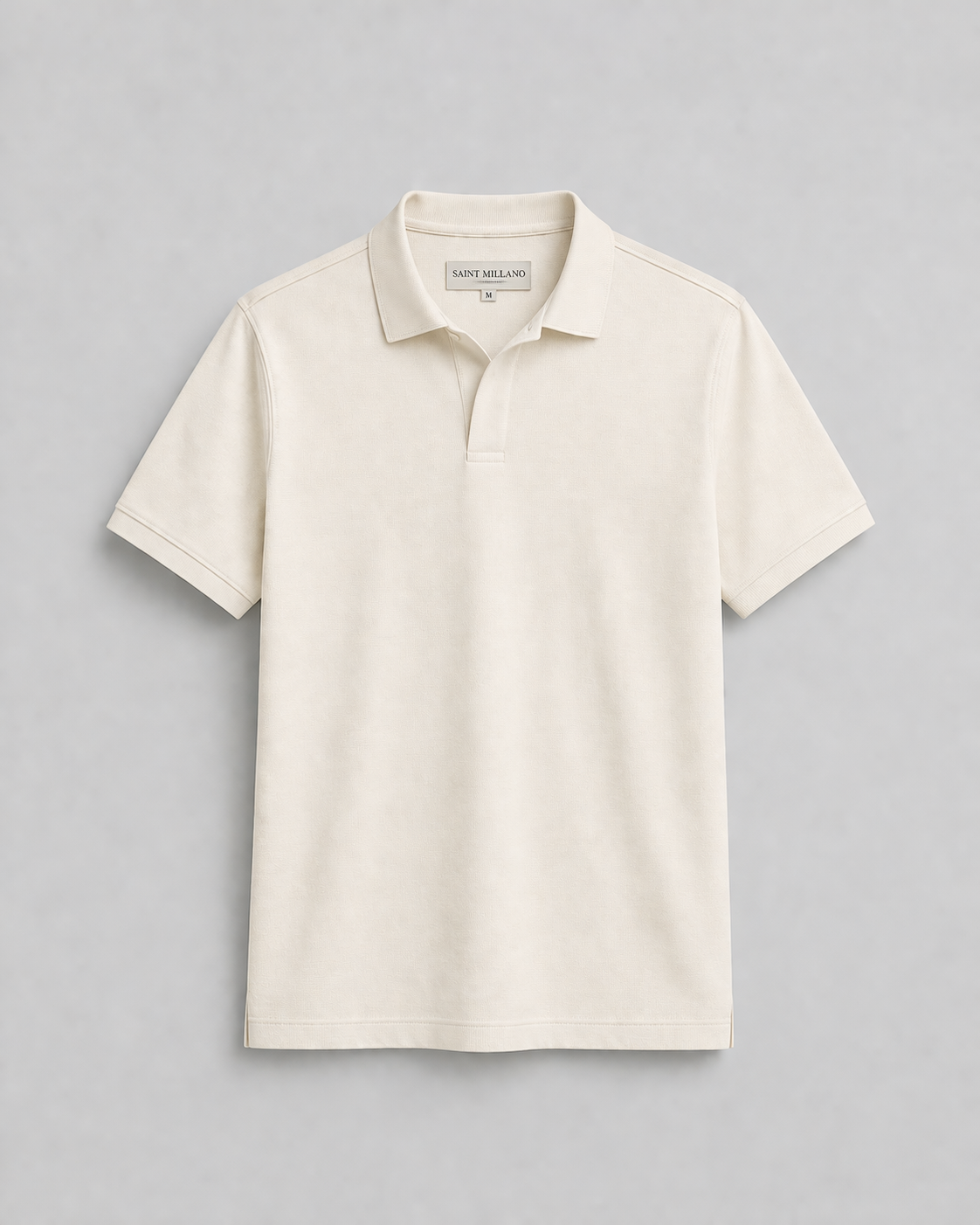 Men's premium classic off-white polo T-shirt