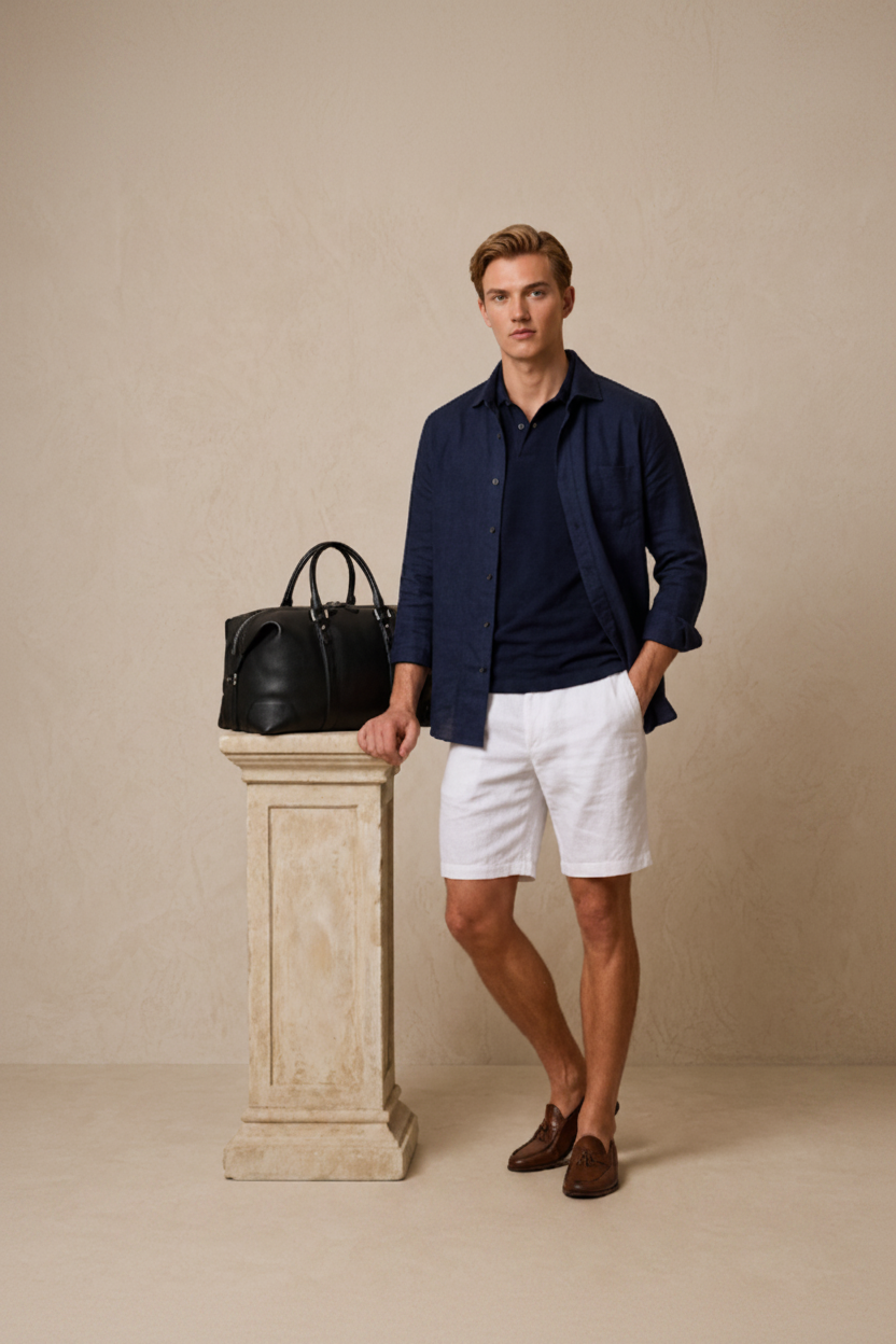 Men's Premium Classic Textured Polo