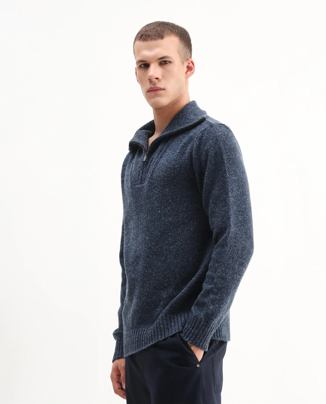 Heathered Quarter-Zip Pullover