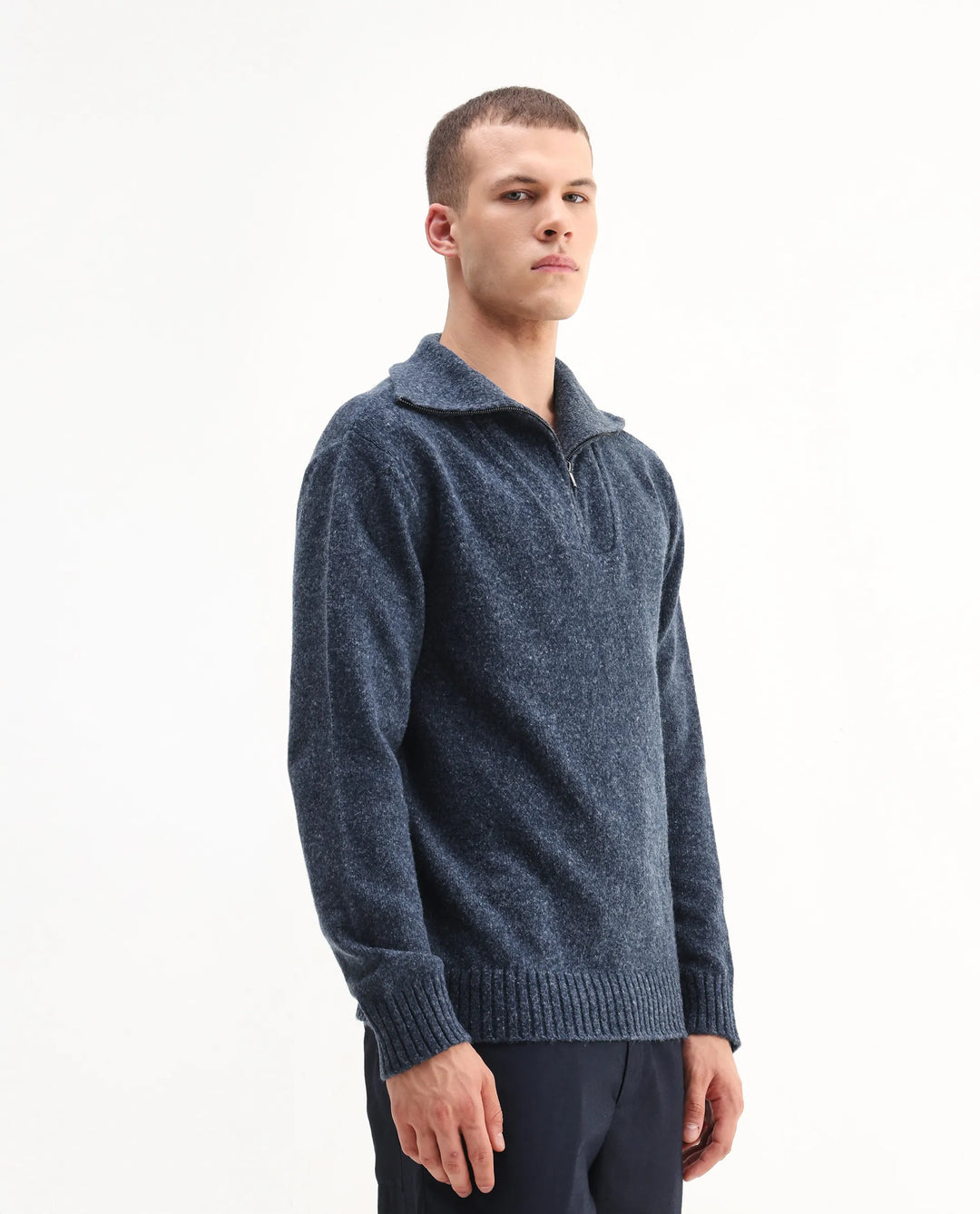 Heathered Quarter-Zip Pullover