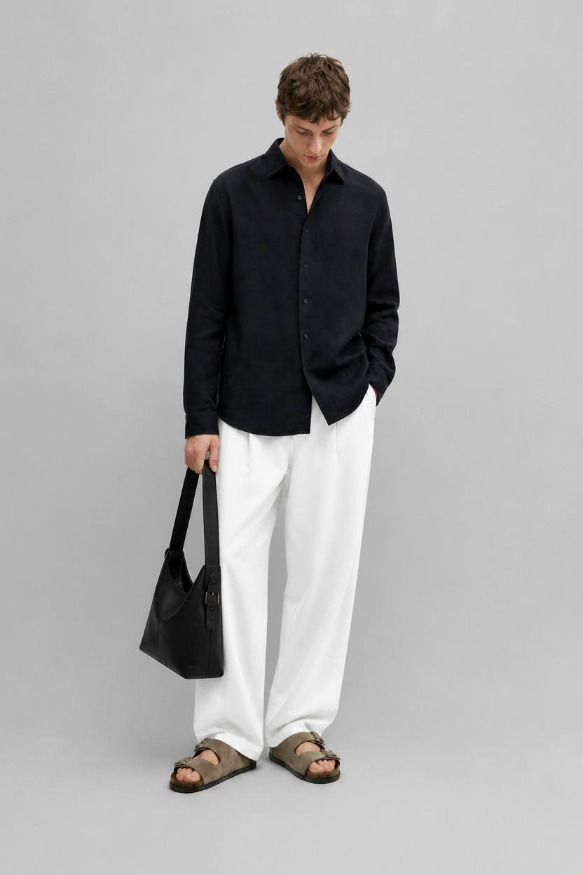 Men's premium midnight blue shirt