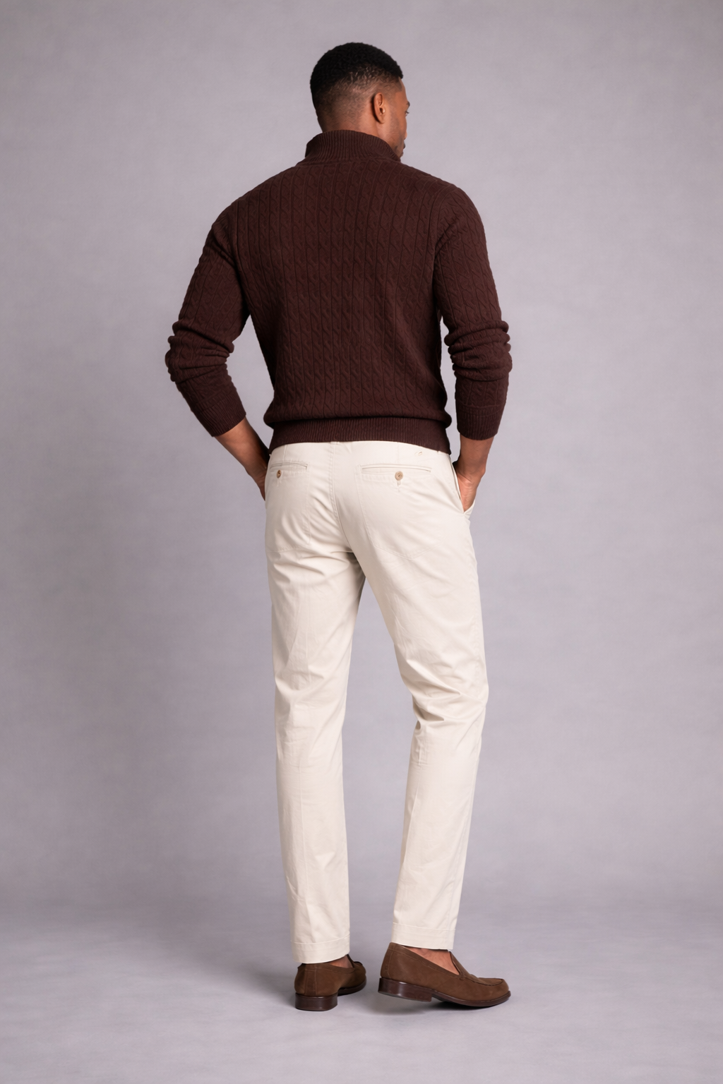 Men's premium Luxe off-white Chinos  | Summer Essential