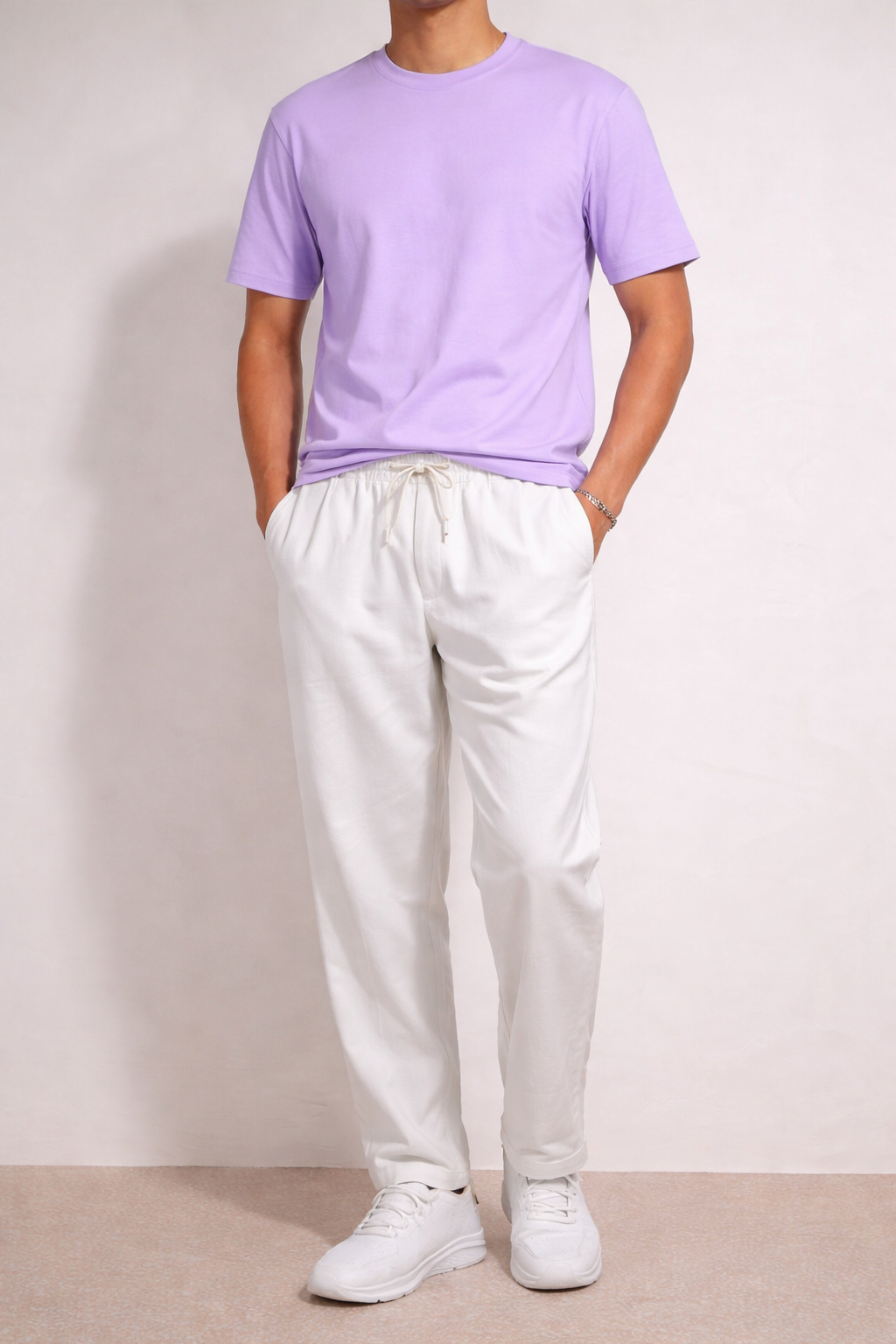 Men's premium daily essential pure cotton T-shirt