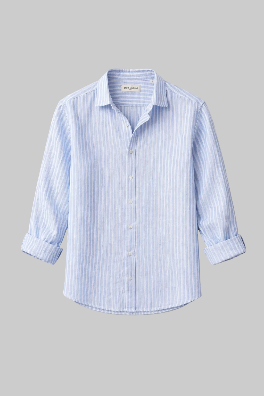Men's premium Linen-Cotton Striped Shirt – Effortless Summer Elegance