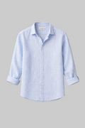 Men's premium Linen-Cotton Striped Shirt – Effortless Summer Elegance
