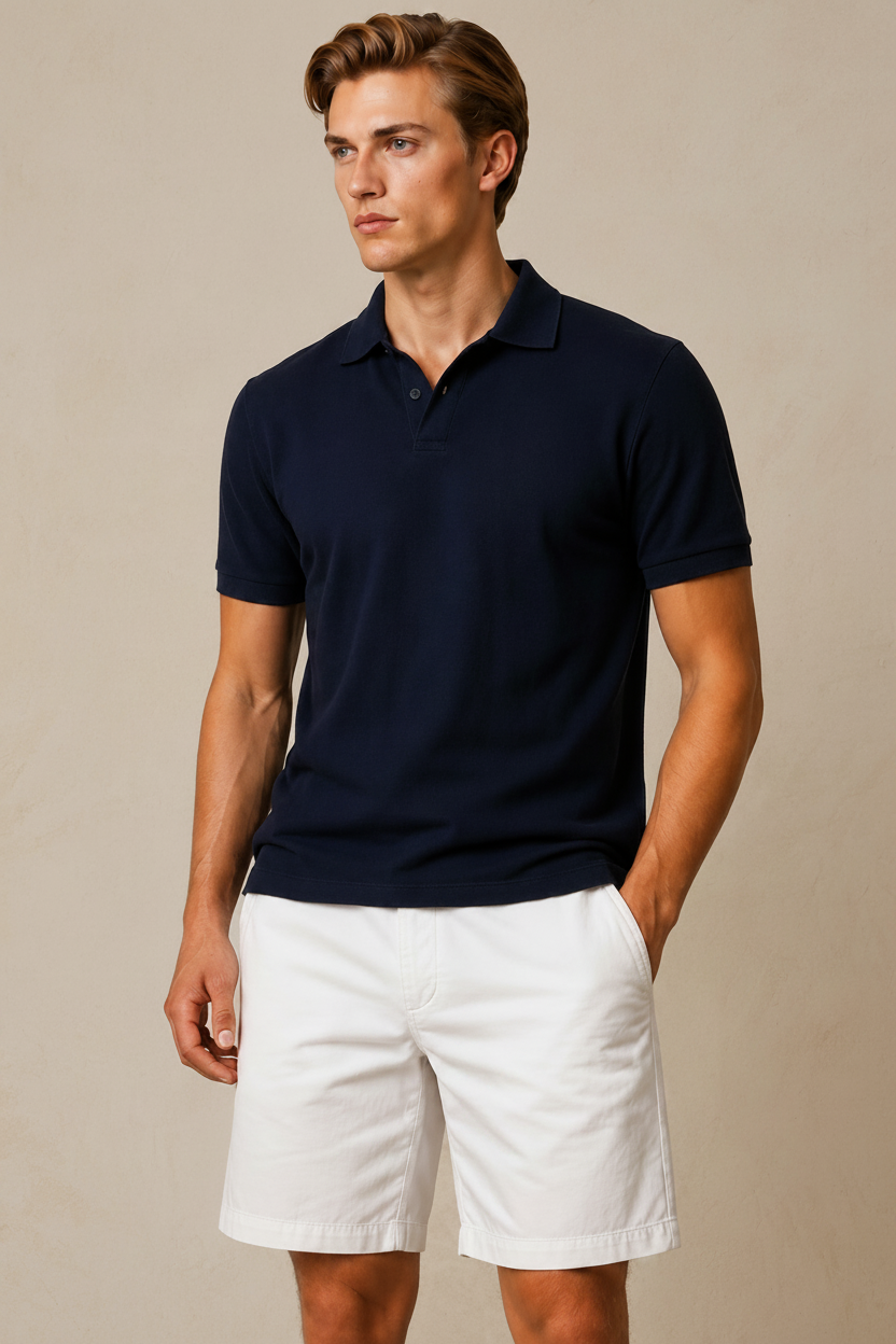 Men's Premium Classic Textured Polo