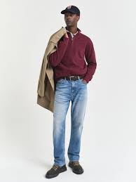 Burgundy Heritage Half-Zip