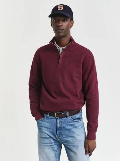 Burgundy Heritage Half-Zip